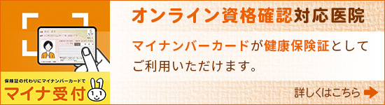 マイナンバーカードが健康保険証としてご利用いただけます。